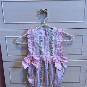 Pink Floral Kids Bodysuit